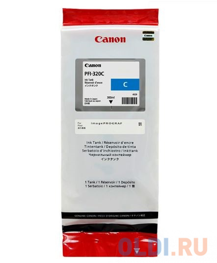 Картридж струйный Canon PFI-320 C 2891C001 голубой для Canon ТМ-серия нож westmark для чистки томатов и киви серия gallant