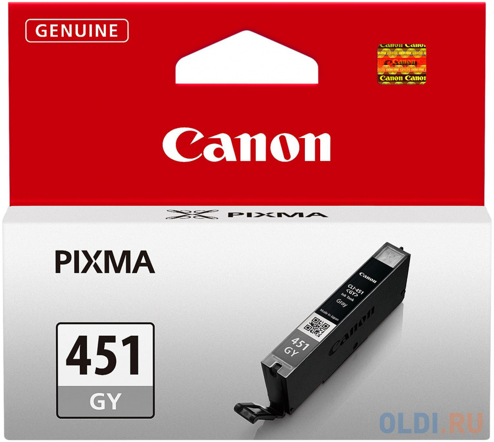 Картридж Canon CLI-451GY для iP7240 MG5440 MG6340 серый 6527B001 - фото 2