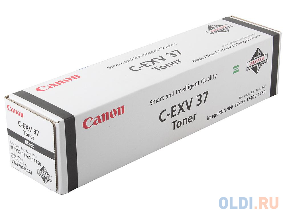 Картридж Canon C-EXV37 C-EXV37 15100стр Черный тонер туба nv print c exv37 15100стр
