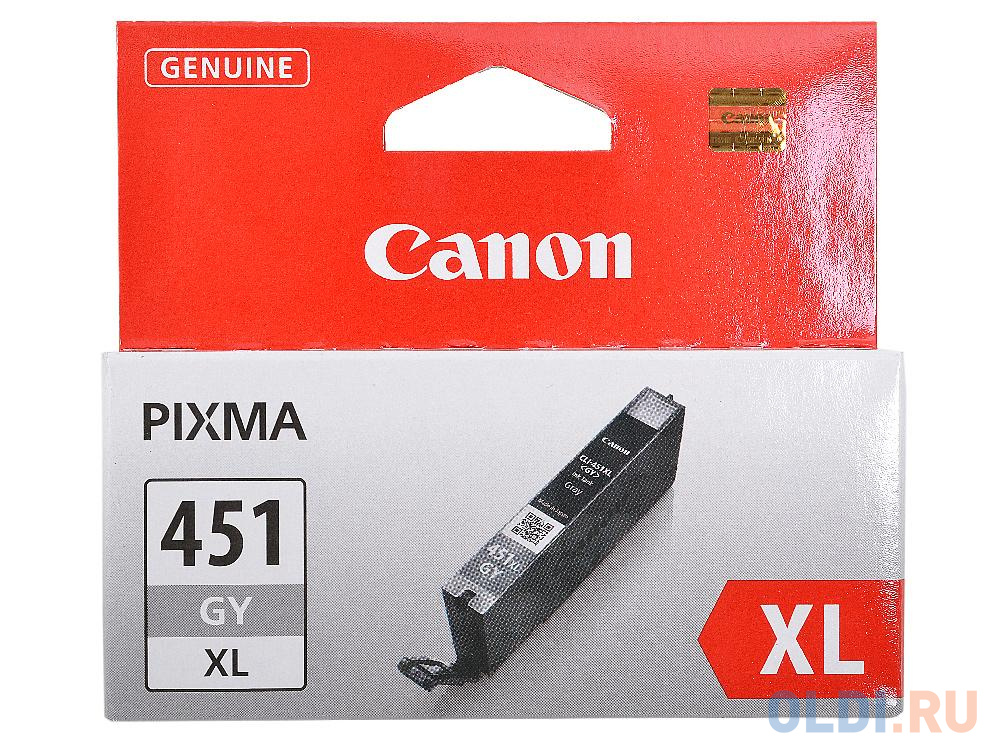 Картридж Canon CLI-451GY XL для iP7240 MG5440 MG6340 серый повышенной емкости
