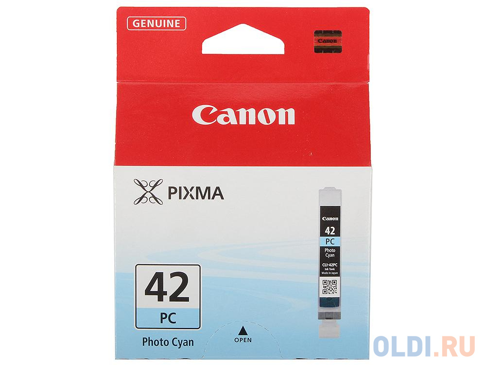 Картридж Canon CLI-42PC для PRO-100 голубой 60 фотографий картридж canon pgi 2400xl pgi 2400xl pgi 2400xl pgi 2400xl 1500стр голубой
