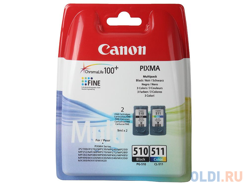 Картридж Canon PG-510/CL-511 Multipack для PIXMA MP240/260/480/ MX320/330