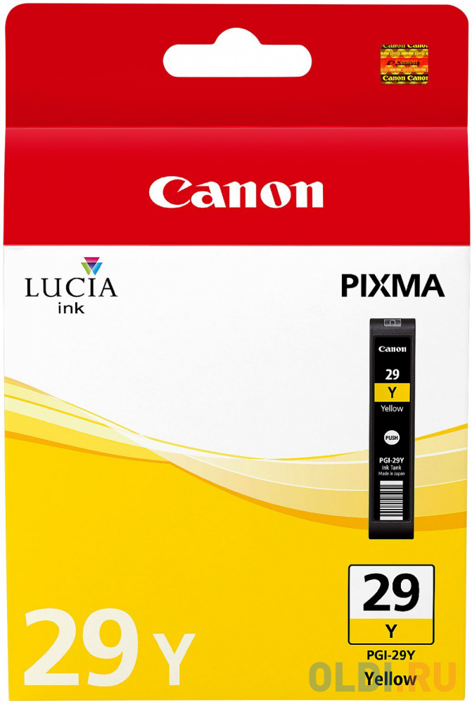 Картридж Canon PGI-29Y 290стр Желтый 4875B001 - фото 2