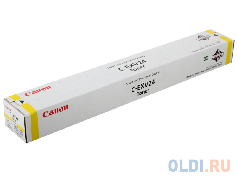 

Тонер-картридж Canon C-EXV24Y для МФУ IR5800C/5800CN/5870C/5870CI/5880C/5880CI/6800C/6800CN/6870C/6870CI/6880C/6880CI. Жёлтый. 9500 страниц