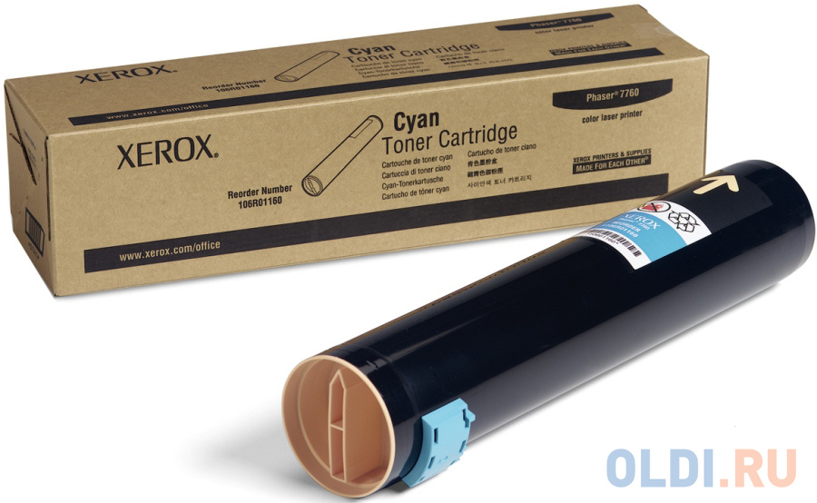 

Картридж Xerox 106R01160 25000стр Голубой