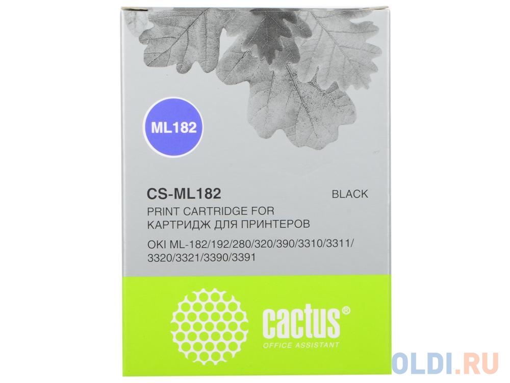 Картридж Cactus CS-ML182 для OKI ML-182/192/280/320/390 черный 2000000 знаков