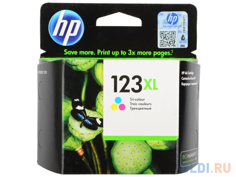 Картридж HP 123XL 330стр Многоцветный