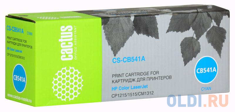 Картридж Cactus CS-CB541A 1400стр Голубой картридж cb541a