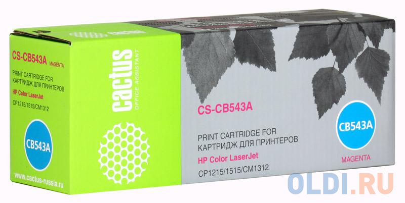 Картридж Cactus CS-CB543A CS-CB543A 1400стр Пурпурный