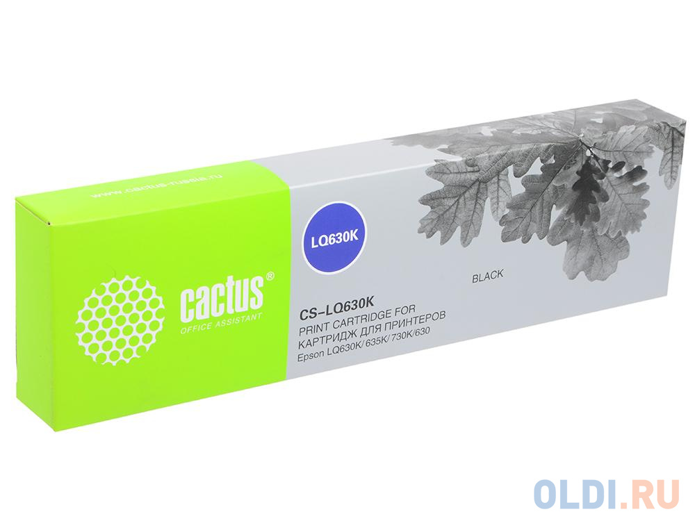 Картридж Cactus CS-LQ630K для Epson LQ630K/635K/730K черный 1600000 знаков