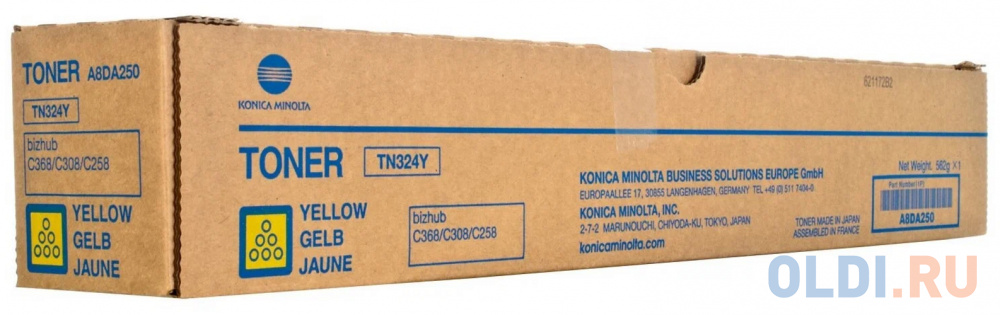 Тонер-картридж Konica Minolta TN-324Y 26000стр Желтый фотобарабан konica minolta dr 313k для bizhub c308 c368 a7u40rd