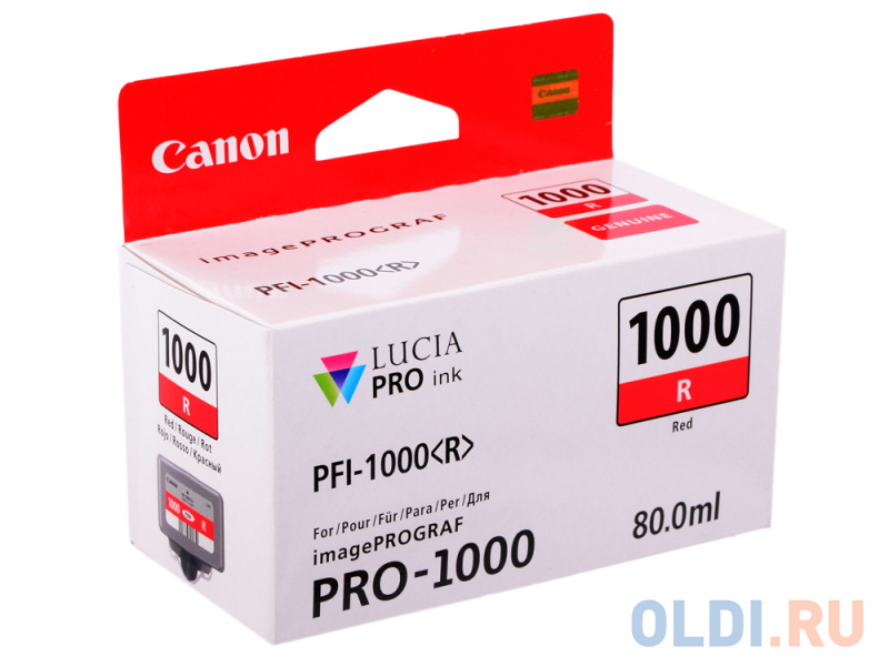 Картридж Canon PFI-1000 R для IJ SFP PRO-1000 WFG красный 0554C001