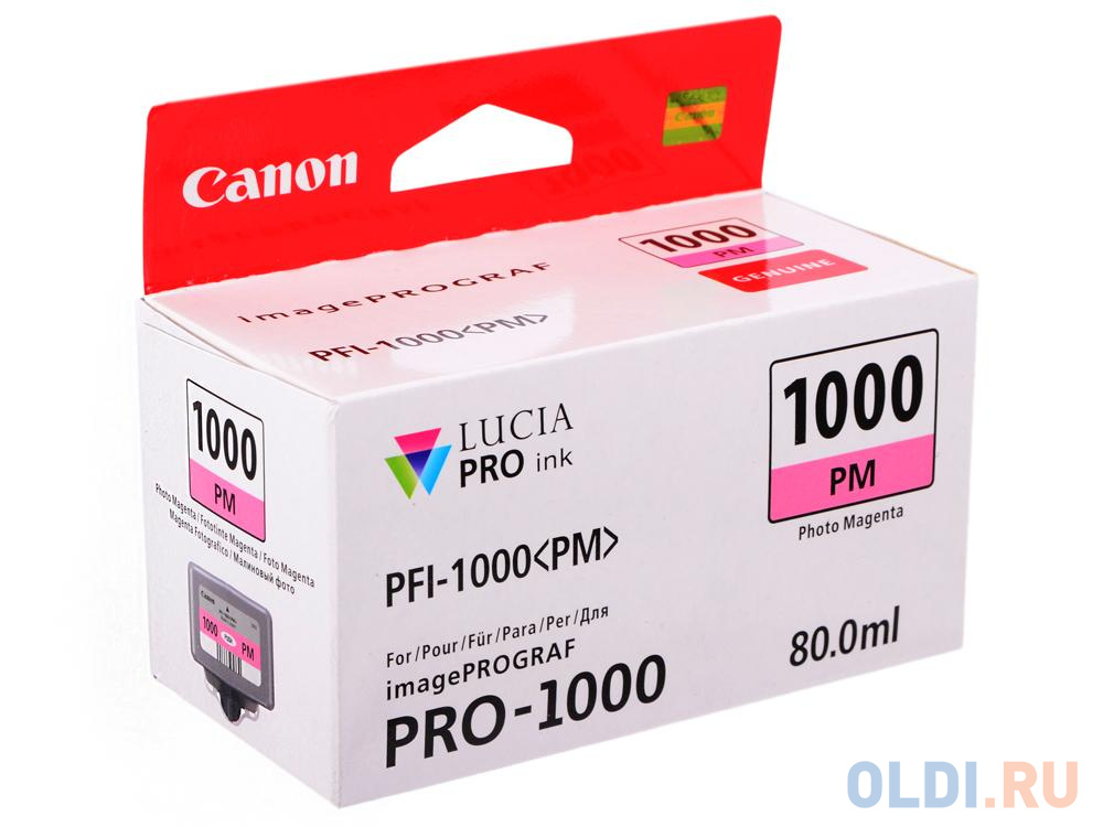 Картридж Canon PFI-1000 PM для IJ SFP PRO-1000 WFG фото пурпурный 0551C001