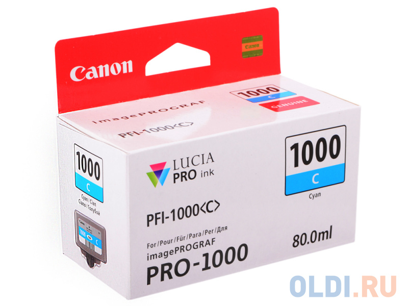 Картридж Canon PFI-1000 C для IJ SFP PRO-1000 WFG голубой 0547C001