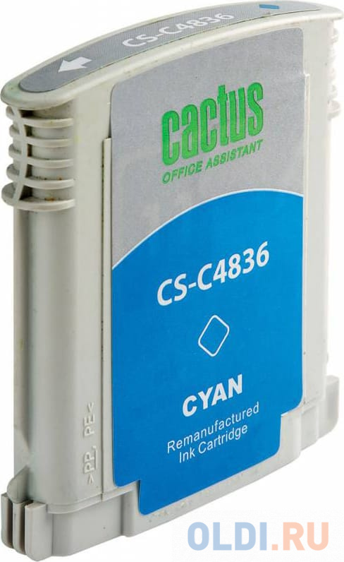 Картридж Cactus CS-C4836 №11 для HP 2000/2500/ Business InkJet 1000/1100/1200/2200/2300/2600/2800 голубой фото