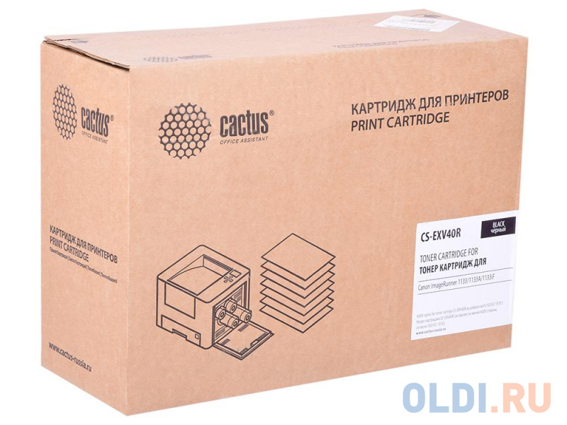 Картридж Cactus CS-EXV40R 6000стр Черный фото
