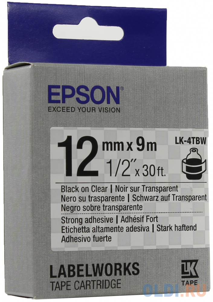 

Лента Epson LK-4TBW C53S654015