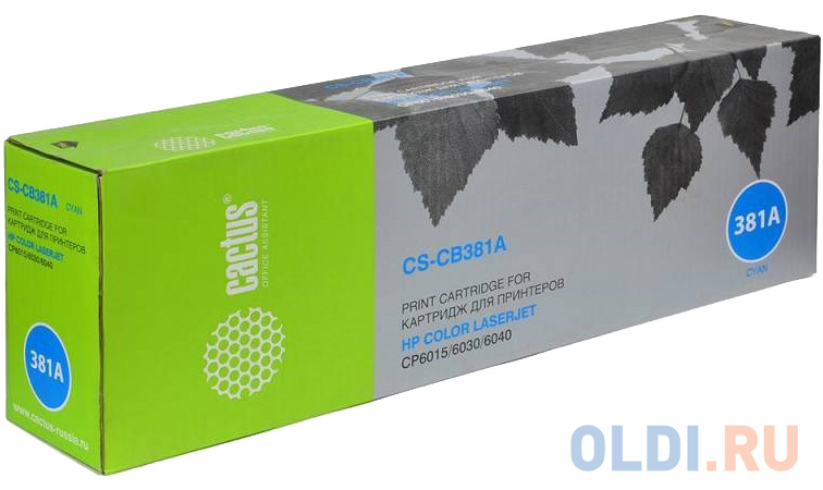 

Картридж Cactus CS-CB381AV 21000стр Голубой