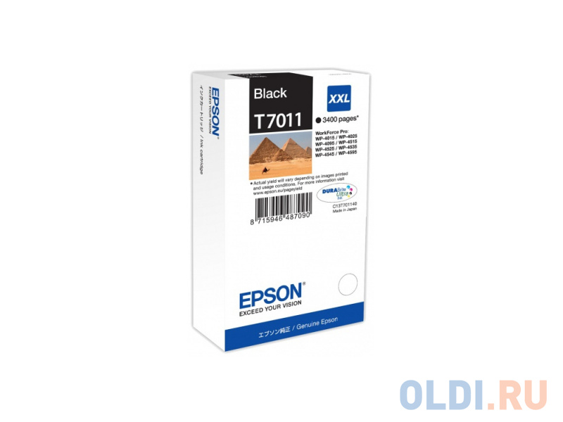 

Картридж Epson C13T70114010 3400стр Черный