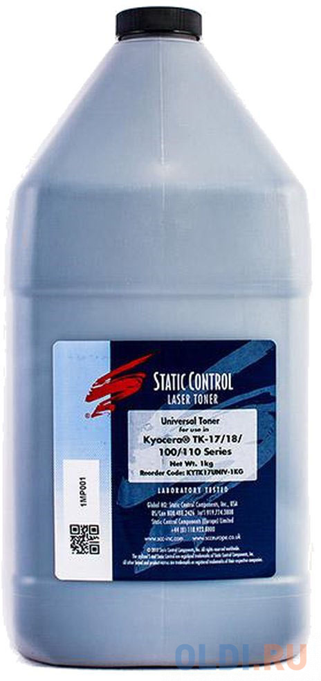 

Тонер Static Control KYTK17UNIV-1KG для Kyocera FS1000/1010/1020/1050 черный 1000гр
