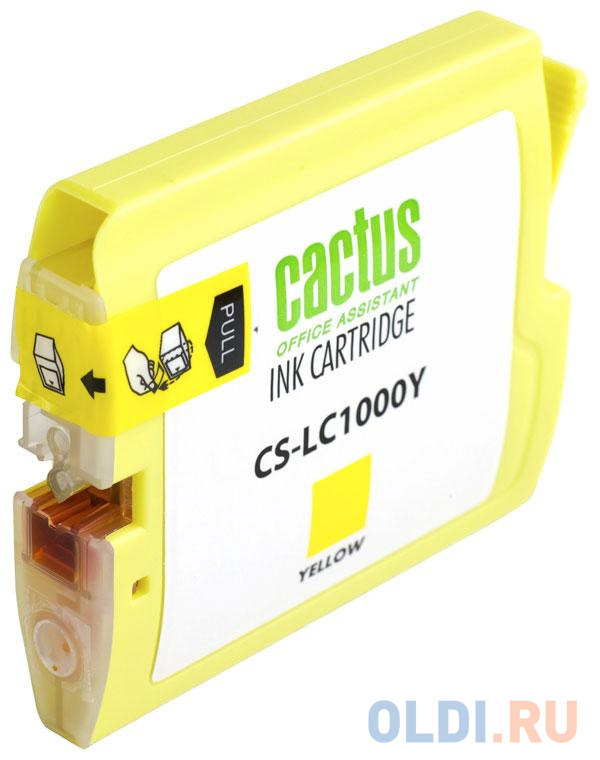 Картридж струйный Cactus CS-LC1000Y желтый для Brother DCP 130C/330С/MFC-240C/5460CN (20мл) - фото 4