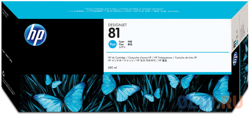 

Картридж HP C4931A №81 1000стр Голубой