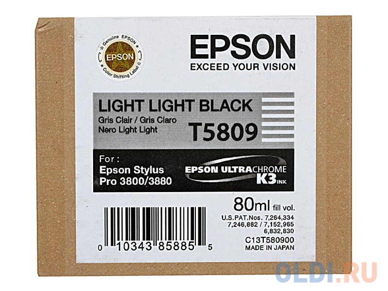 

Картридж Epson C13T580900 400стр Светло-черный