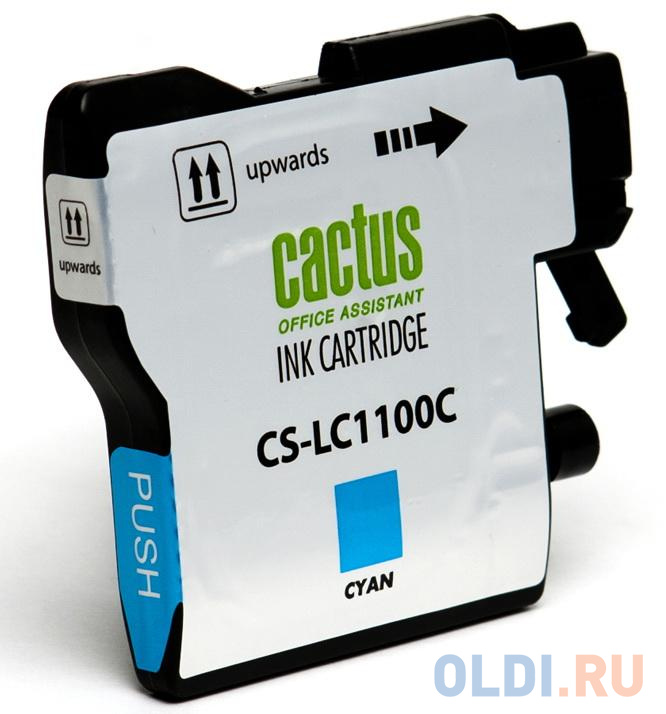 Картридж струйный Cactus CS-LC1100C голубой для Brother DCP-385c/6690cw/MFC-990/5890/5895/6490 (16мл) - фото 3