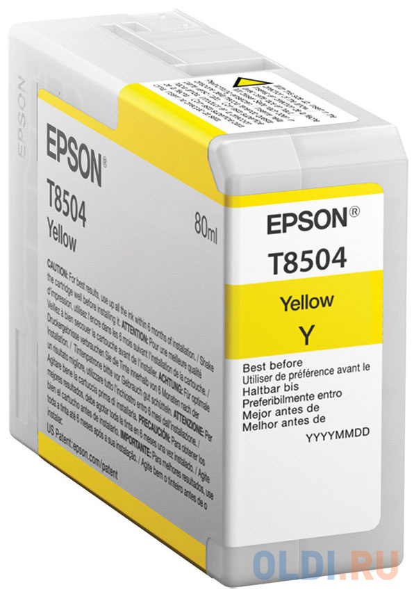 Картридж Epson C13T850400 для Epson SureColor SC-P800 желтый