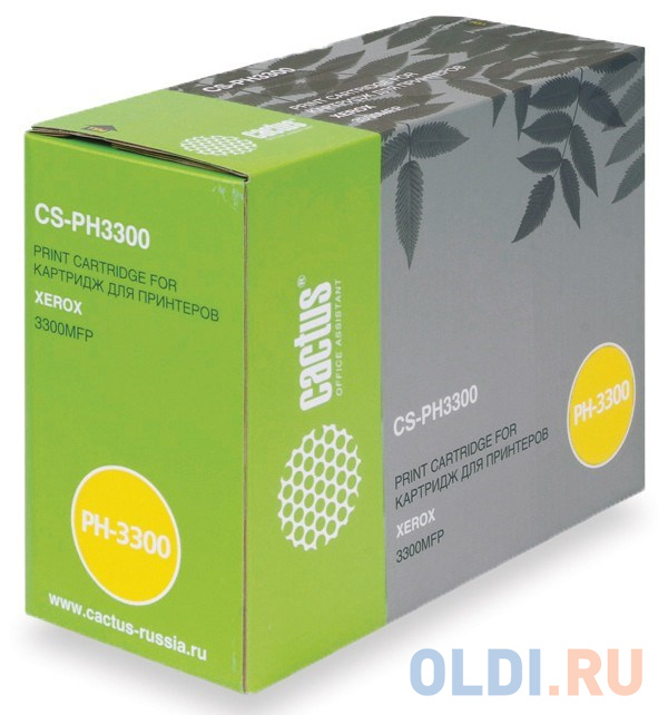 

Картридж Cactus CS-PH3300W для Xerox Phaser 3300 Phaser 3300 MFP 8000стр Черный