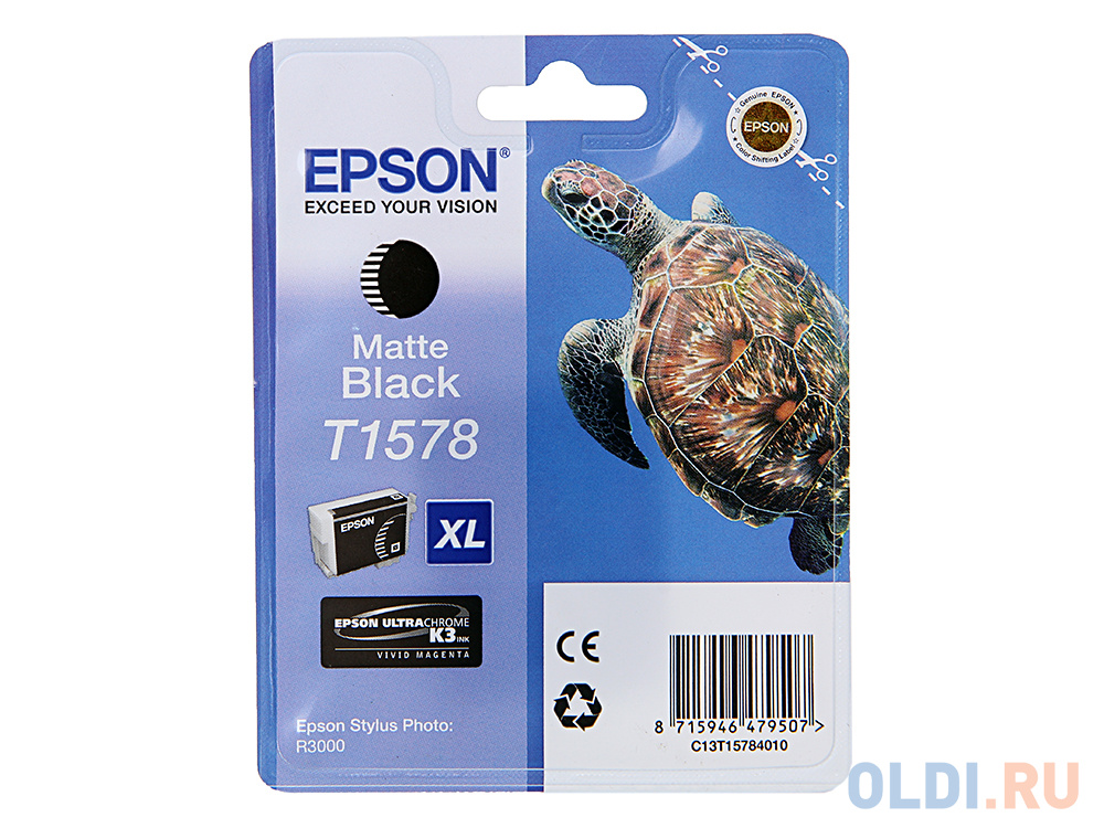 Картридж Epson C13T15784010 для  Stylus Photo R3000 черный 850стр картридж easyprint ie t0802 для epson stylus photo p50 px660 px720wd px820fwd голубой с чипом