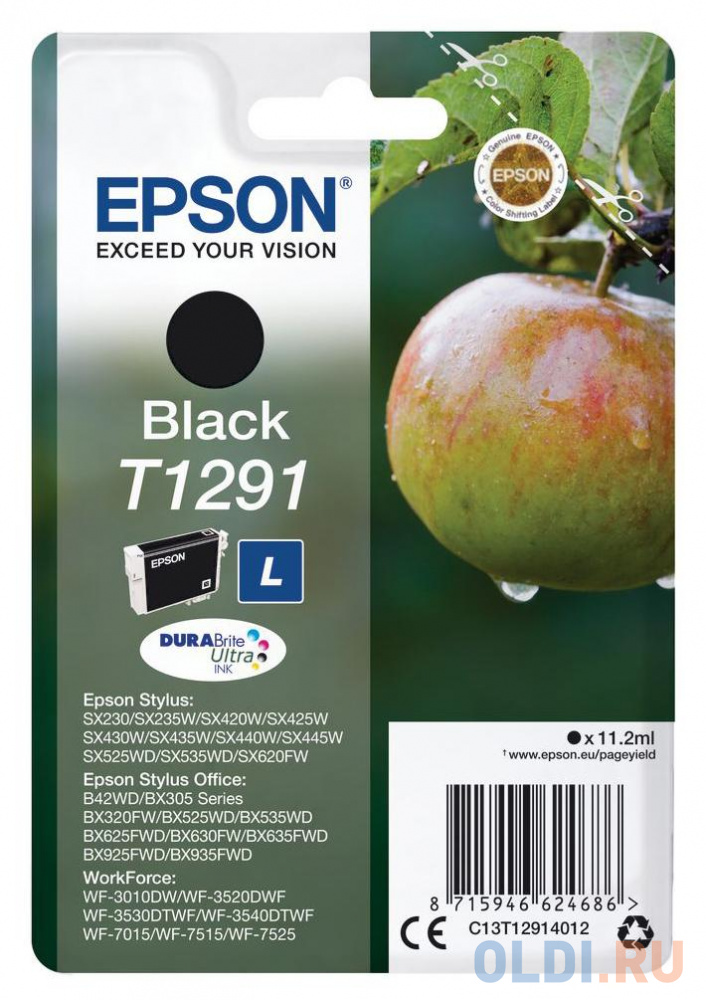 Картридж Epson C13T12914012 385стр Черный