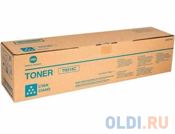 

Тонер Konica-Minolta bizhub C353/353P синий TN-314C (o)