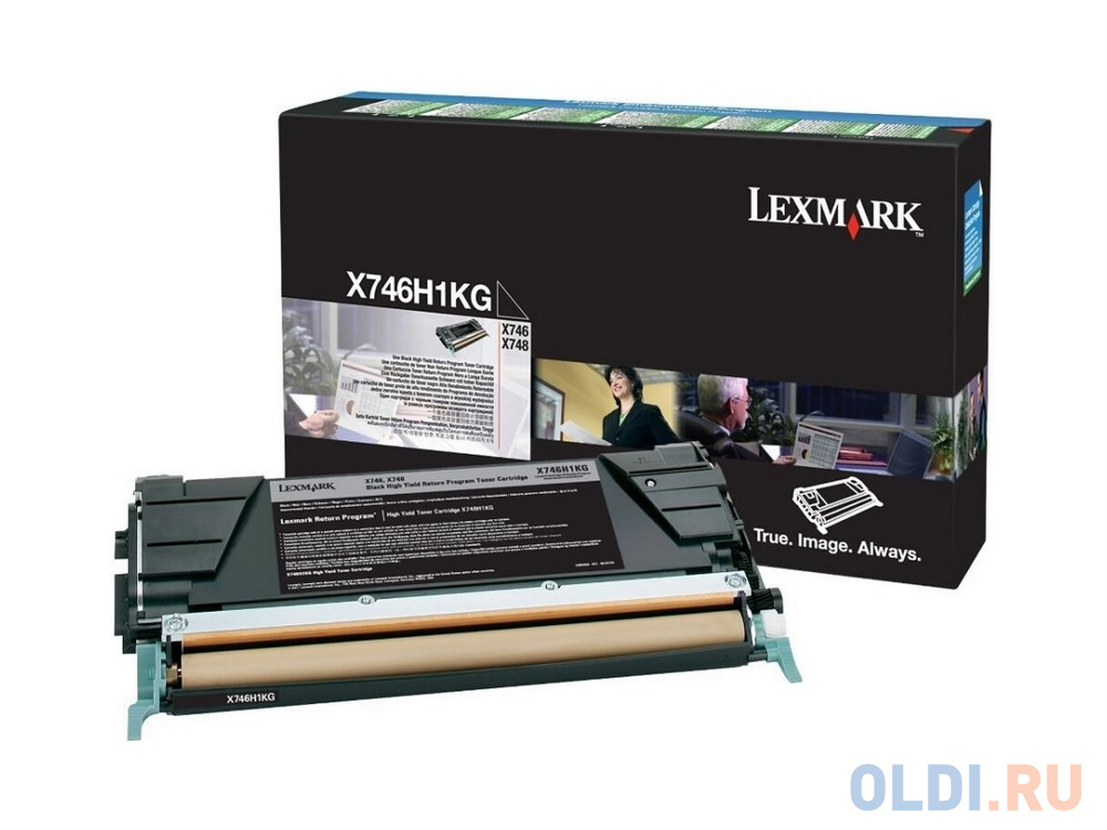 Картридж Lexmark X746H1KG 12000стр Черный картридж t2 tc rmp2014h 12000стр