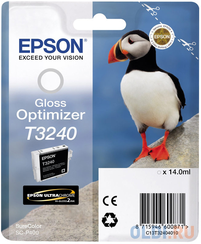 

Картридж Epson C13T32404010 для SC-P400 оптимизатор глянца
