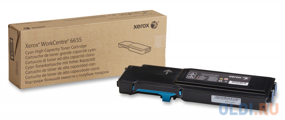 Тонер-картридж Xerox 106R02752 7500стр Голубой