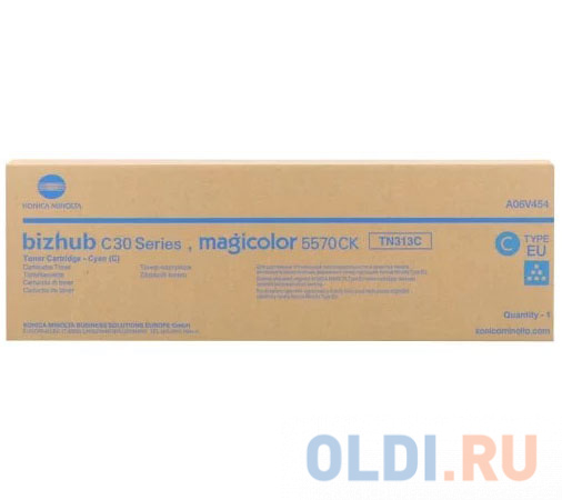 

Тонер Konica-Minolta bizhub C30P/C31P/mc5570 синий TN-313C (o)