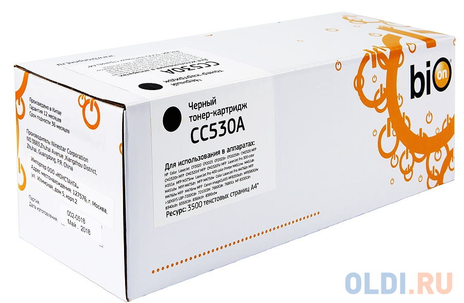 Картридж BION CC530A CC530A CC530A CC530A CC530A 3500стр Черный фото