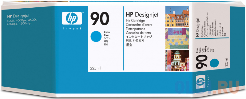 

Картридж HP C5060A №90 для HP Designjet 4000 4000ps 4500 4500p голубой