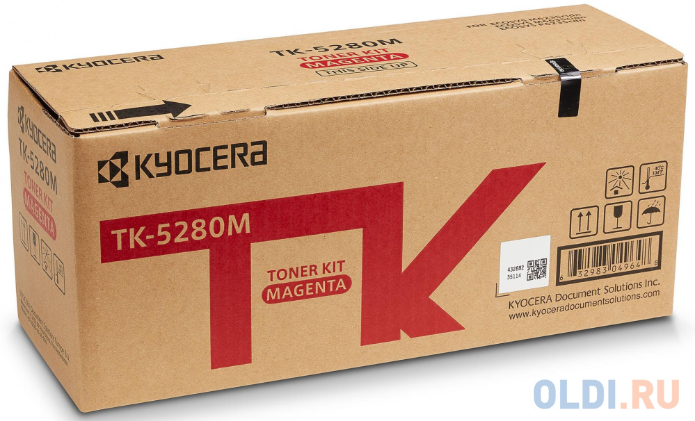 Тонер-картридж Kyocera Mita TK-5280M 11000стр Пурпурный тонер картридж tk 8555m 24 000 стр magenta для taskalfa 5054ci