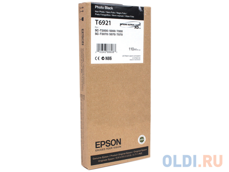 Картридж Epson C13T692100 для Epson SC-T3000/T5000/T7000 фото-черный 110мл фото