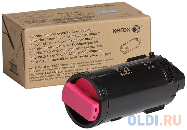 

Картридж Xerox 106R03909 6000стр Пурпурный