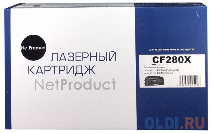 Картридж NetProduct CF280X 6900стр Черный