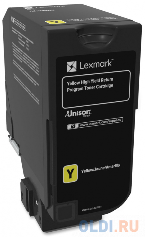 

Картридж Lexmark 74C5SYE 7000стр Желтый