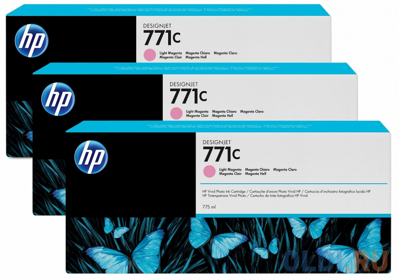 

Картридж HP B6Y35A №711С для HP Designjet Z6200 светло-пурпурный 3шт