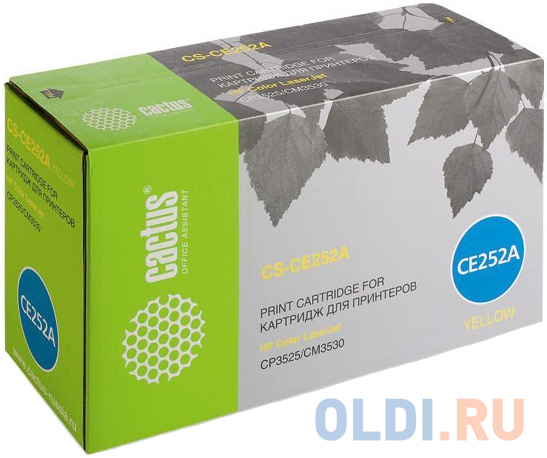 

Картридж Cactus CS-CE252AR для HP CLJ CP3525/CM3530 желтый 7000стр
