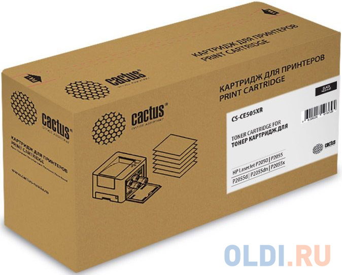 

Картридж Cactus CS-CE505XR для HP LJ P2050/P2055/P2055D/P2055DN/P2055X черный 6500стр