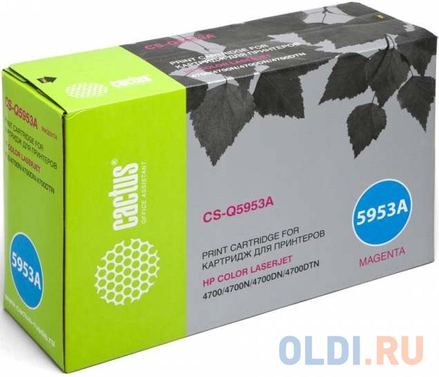 

Картридж Cactus CS-Q5953AV 10000стр Пурпурный