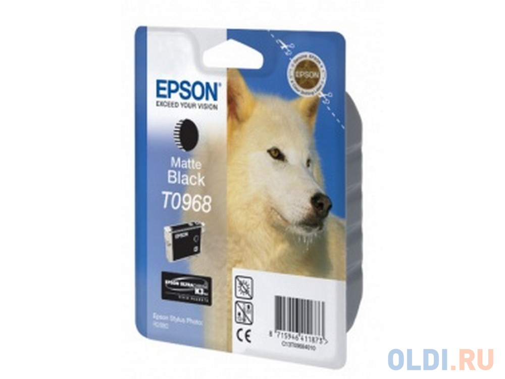 

Картридж Epson C13T09684010 T0968 для Epson Stylus Photo R2880 матовый черный