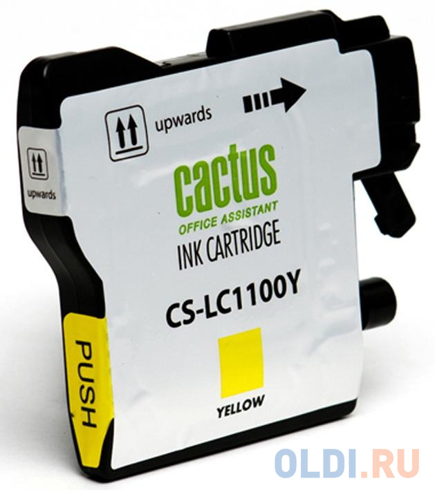 Картридж струйный Cactus CS-LC1100Y желтый для Brother DCP-385c/6690cw/MFC-990/5890/5895/6490 (16мл) - фото 3